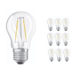 Mehrfachpackung 10x Ledvance CLASSIC LED E27 Birne Fadenlampe Klar 4.8W 470lm - 827 | Dimmbar - Ersatz für 40W