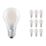 Mehrfachpackung 10x Ledvance CLASSIC LED E27 Birne Fadenlampe Matt 6.5W 806lm - 840 | Ersatz für 60W