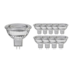 Mehrfachpackung 10x LED-Spot GU5.3 MR16 7.5W 621lm 60D - 840 | Dimmbar - Ersatz für 50W