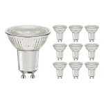 Mehrfachpackung 10x Budgetlight LED-Spot GU10 PAR16 4W 345lm 36D - 830 Warmweiß | Ersatz für 50W