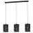Eglo Suspension Luminaire Cremella Échantillon Noir | Convient pour 3x E27